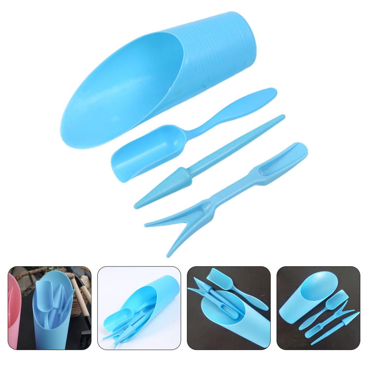 Gardening Tools Hoe - 4 шт./компл., пластиковое прочное ведро, лопата