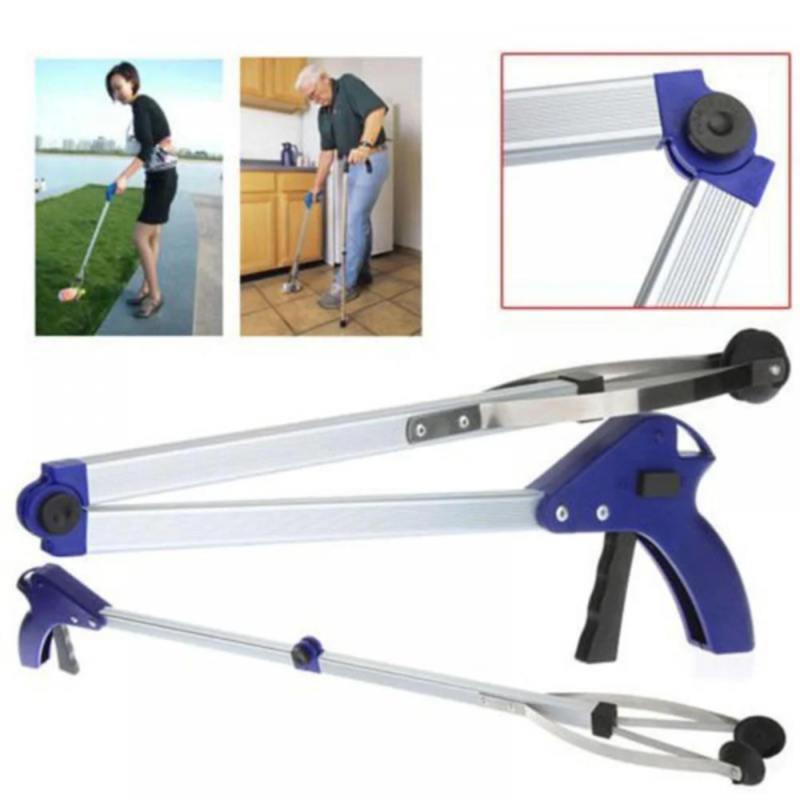 Gardening Tools For Seniors - Длинный складной толстый помощник из алюминиевого