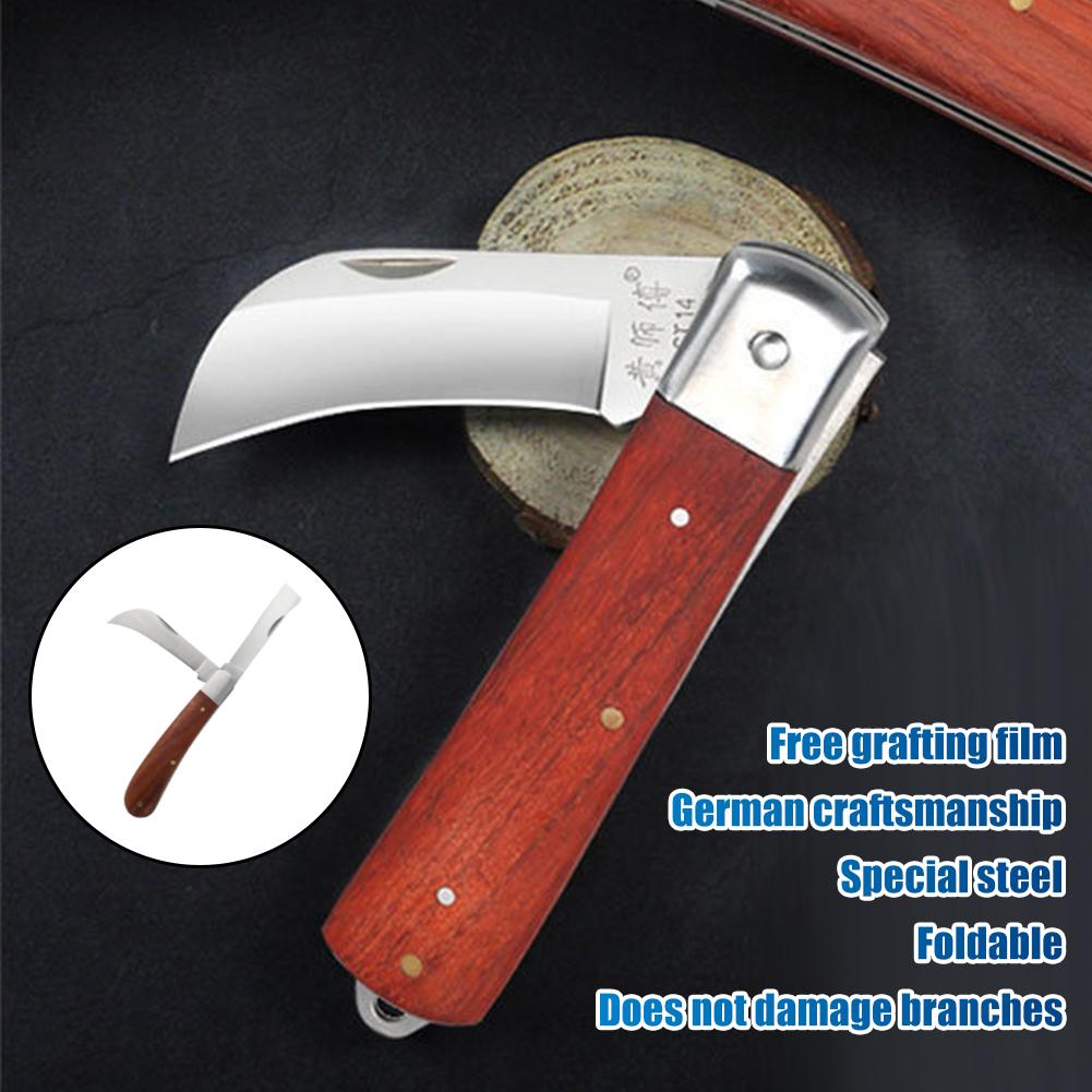 Gardening Tools Knife - Складной нож для прививки с деревянной