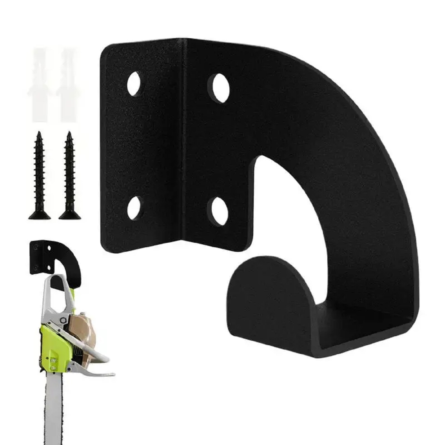Gardening Tools Types - Надежное металлическое настенное крепление для бензопилы,