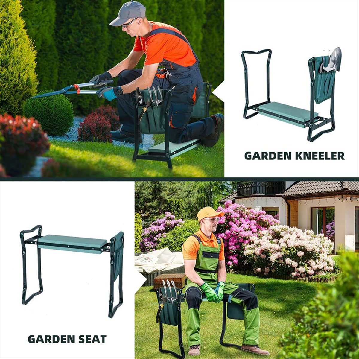 Садовый стул-табурет 2-в-1 B23 – обзор и цена Gardening Tools For Seniors