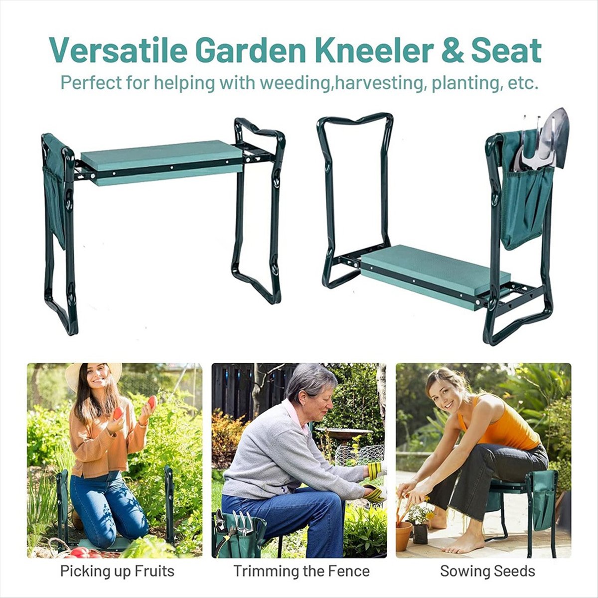 Садовый стул-табурет 2-в-1 B23 – обзор и цена Gardening Tools For Seniors