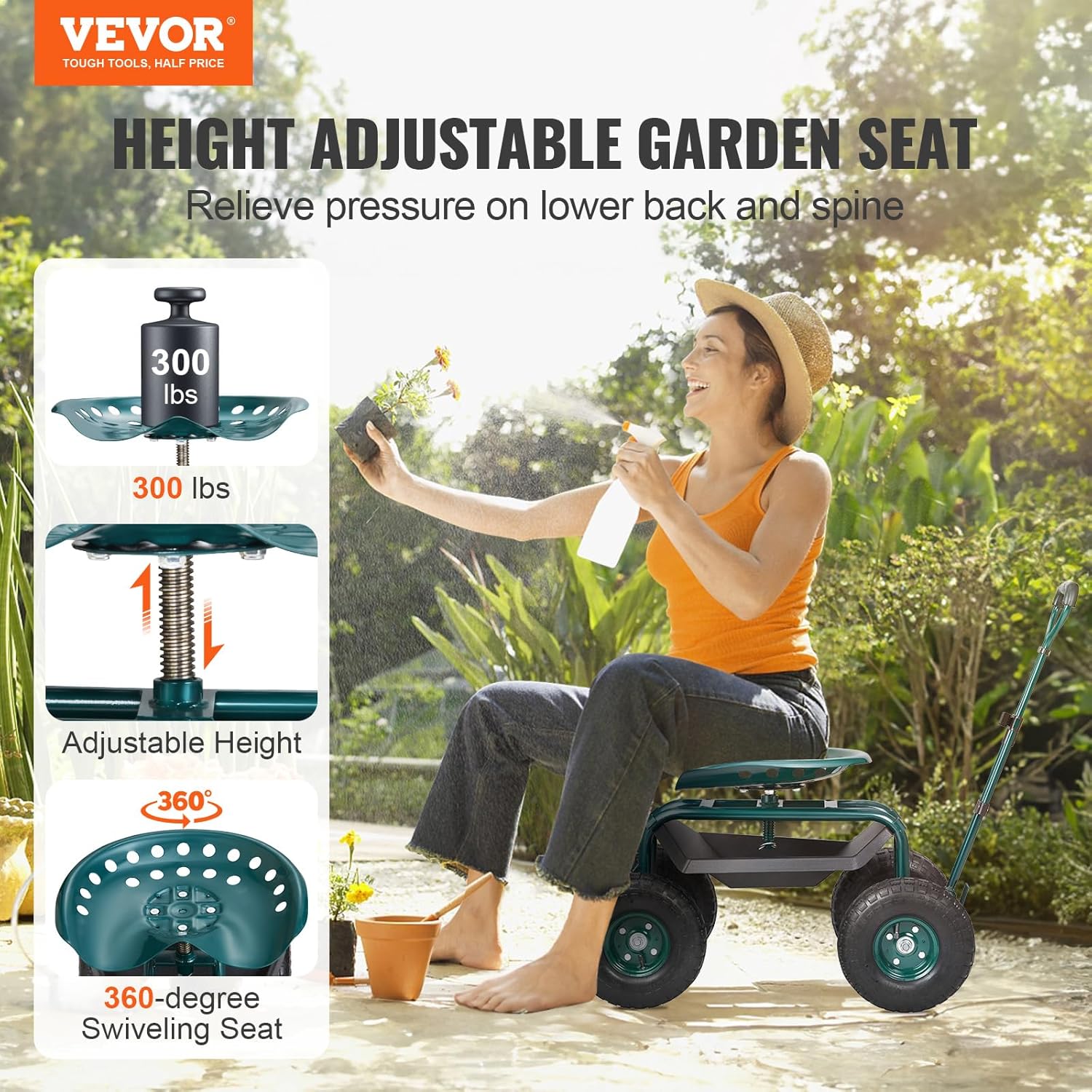 Садовая тележка-стул на колеса – обзор и цена Gardening Tools And Uses