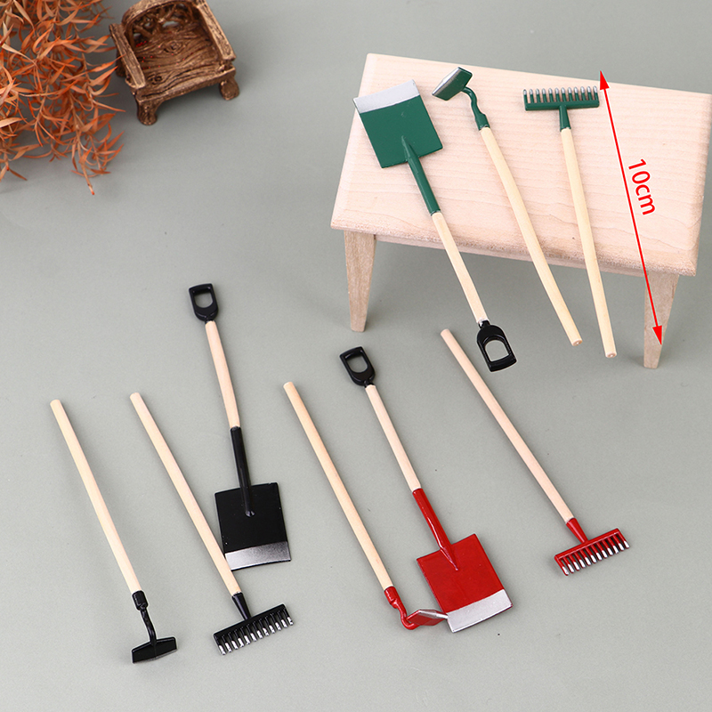 3 шт. 1:12 миниатюры для кукол – обзор и цена Gardening Tools Hoe